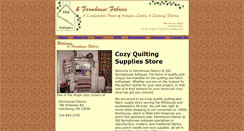 Desktop Screenshot of farmhousefabricsandquilts.com