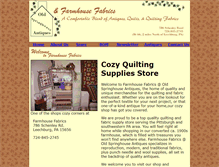 Tablet Screenshot of farmhousefabricsandquilts.com